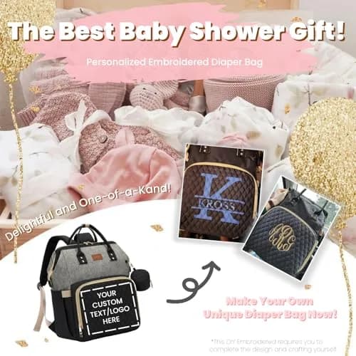 ROSEGIN Large Capacity Diaper Bag Backpack 35L (889g) | Waterproof Travel Quilted Bag with Changing Pad & Stroller Straps thumbnail 7