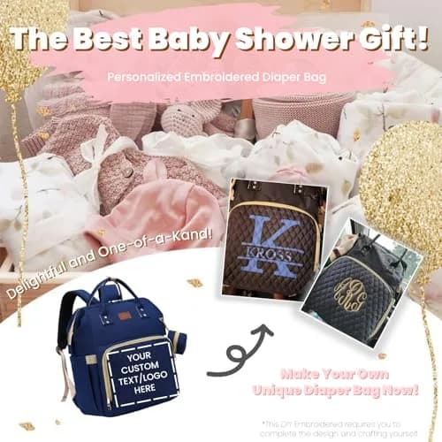 ROSEGIN Diaper Bag Backpack with Changing Pad & Pacifier Case - 35L Large, Waterproof, Navy Blue | Unisex Travel Baby Bag thumbnail 7