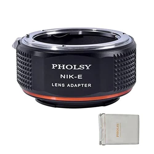 PHOLSY Lens Mount Adapter Compatible with Nikon F Lens and Sony E Camera | Precise Fit, No Image Loss thumbnail 1