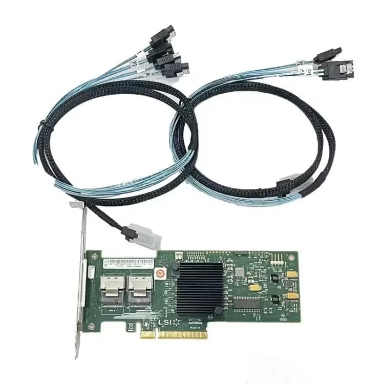 SXTAIGOOD 9211-8i PCI Express SAS HBA 6Gbps IT Mode Controller Card with 2x SATA Cables thumbnail 2