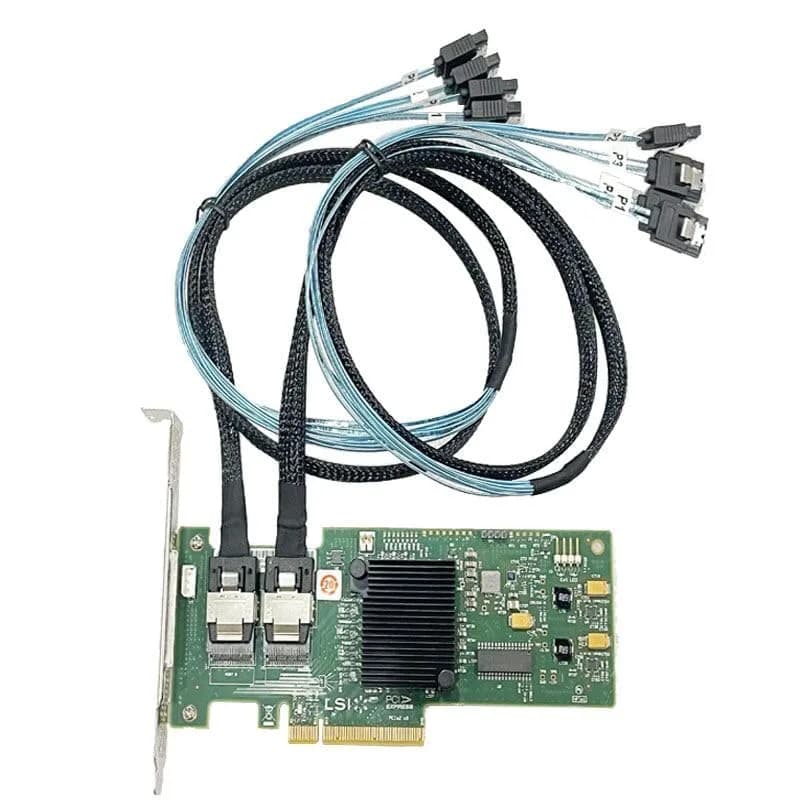 SXTAIGOOD 9211-8i PCI Express SAS HBA 6Gbps IT Mode Controller Card with 2x SATA Cables thumbnail 4