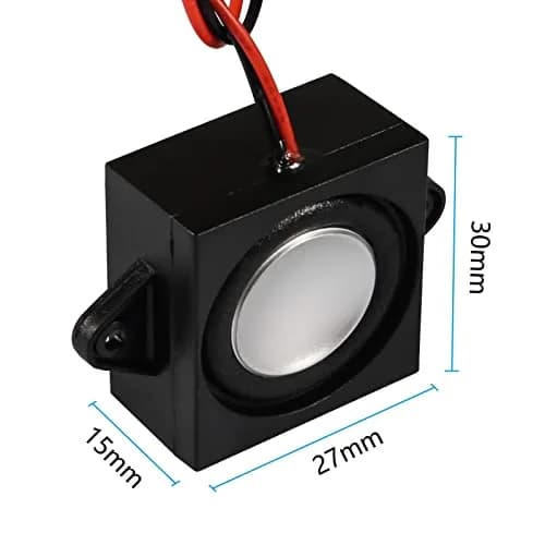 DWEII 4PCS 3 Watt 8 Ohm Mini Speakers | 31mm x 28mm x 15mm, 3.3V/5V Selectable Interface thumbnail 5