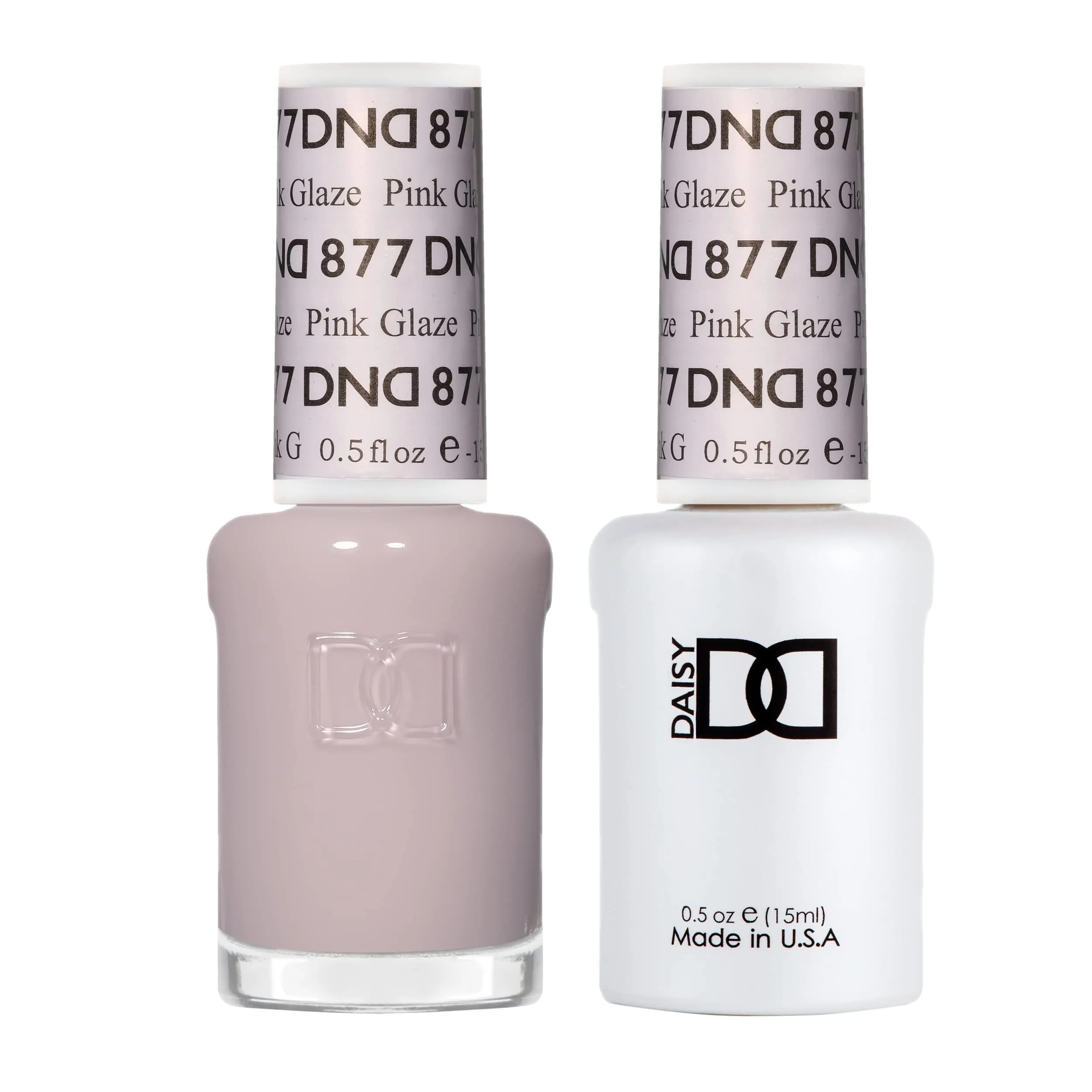 DAISY DND Pink Glaze 0.5 Fl Oz Gel Nail Polish & Lacquer Duo | 3 Week Chip-Free, Air Dry, Vegan & Cruelty-Free - main product image
