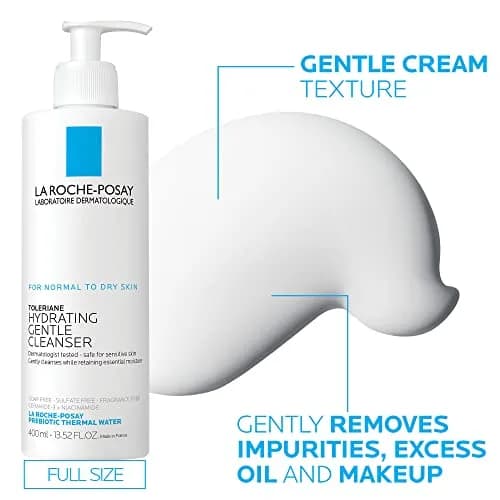 La Roche-Posay Toleriane Gentle Skin Care Set, Hydrating Cleanser & Double Repair Moisturizer | 200ml (7.44 Fl Oz) thumbnail 5