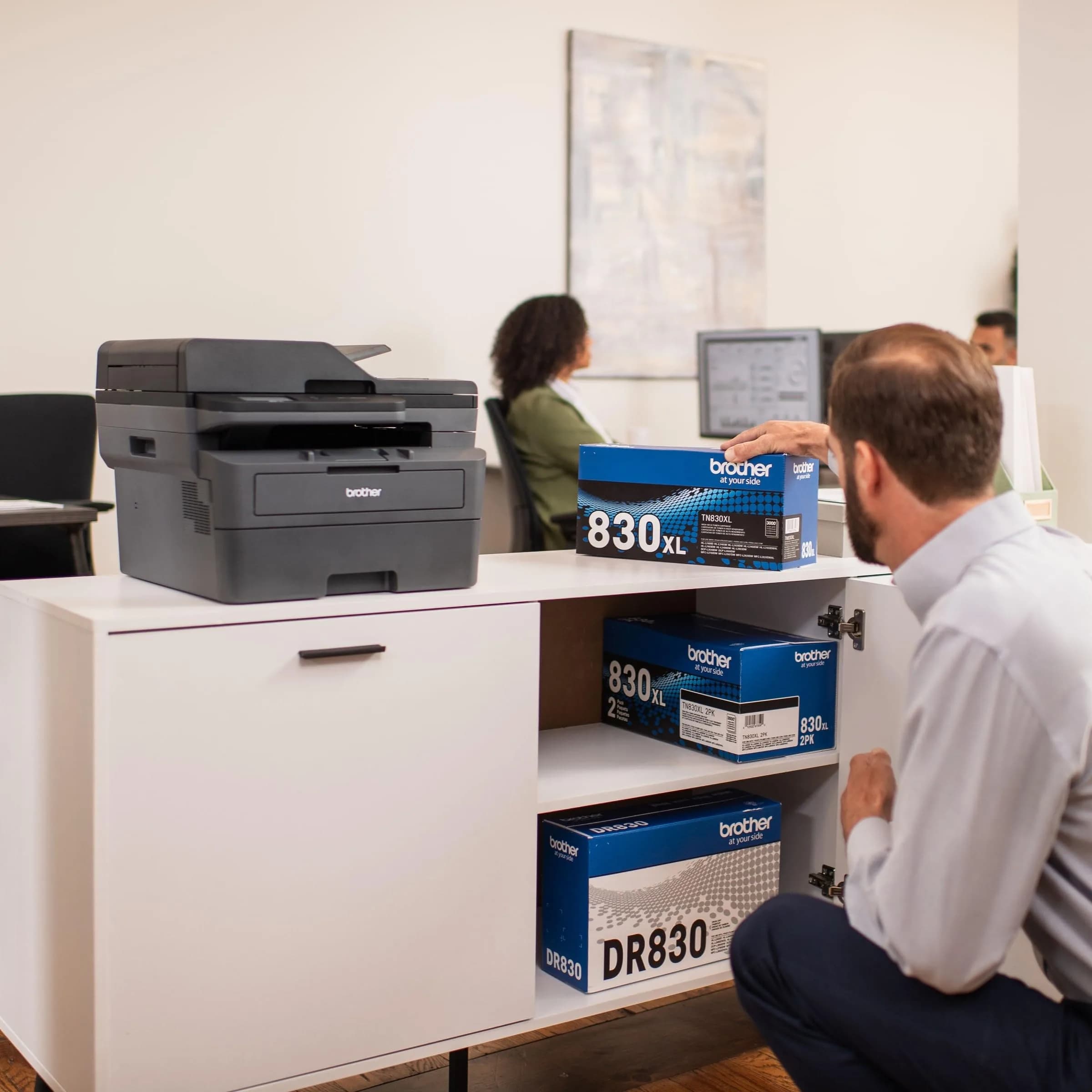 Brother Genuine TN830XL 2PK Black High Yield Toner Cartridge 2-Pack | Prints up to 6,000 Pages Total - view 7