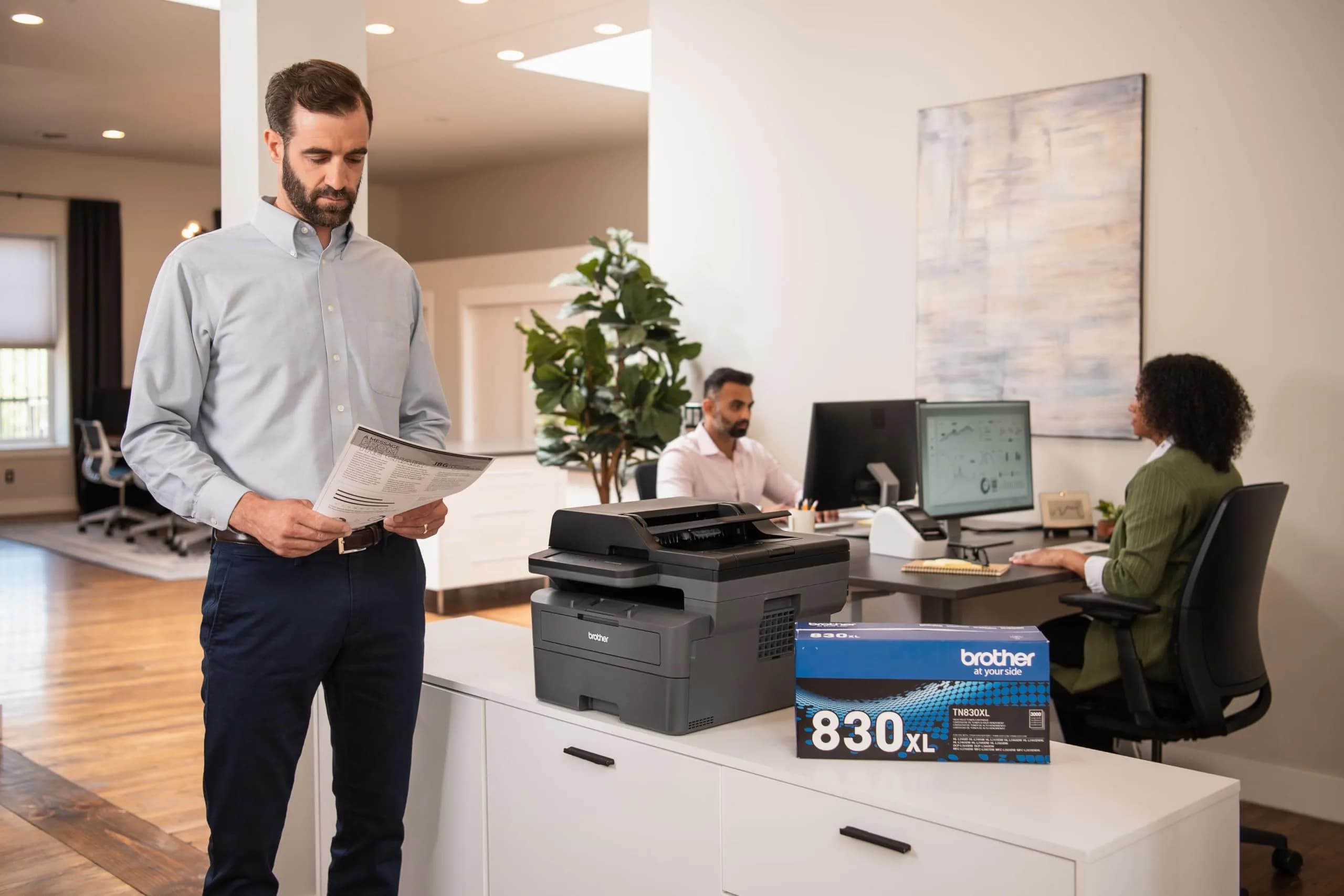 Brother Genuine TN830 High Yield Black Toner Cartridge | Pack of 1 | Up to 3,000 Pages - view 4