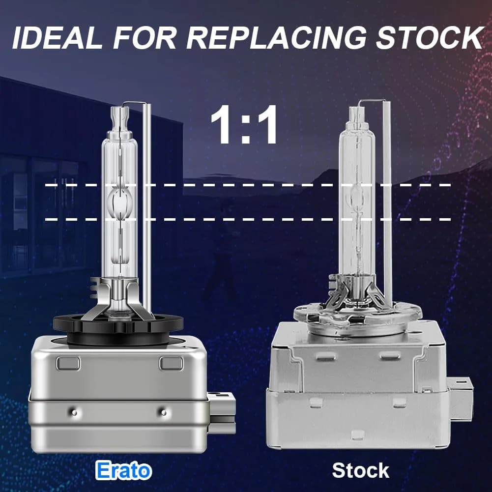 Erato D1S Xenon Headlight Bulbs 6000K Diamond White (2-Pack) | High Brightness 3200 Lumens - view 3