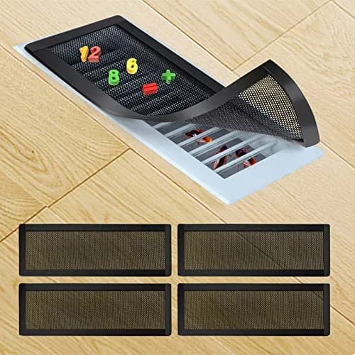 Semola Magnetic Floor Register Vent Covers 4x12 Inch | Mesh Air Vent Filter with Magnetic PVC Frame thumbnail 1