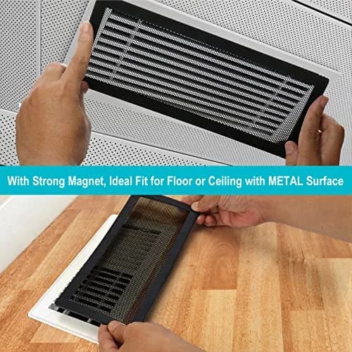 Semola Magnetic Floor Register Vent Covers 4x12 Inch | Mesh Air Vent Filter with Magnetic PVC Frame thumbnail 4