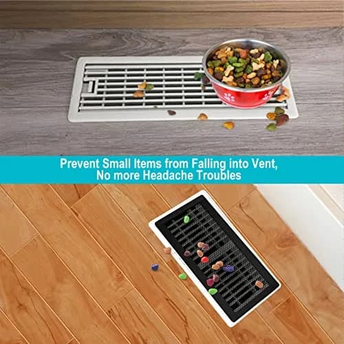 Semola Magnetic Floor Register Vent Covers 4x12 Inch | Mesh Air Vent Filter with Magnetic PVC Frame thumbnail 5