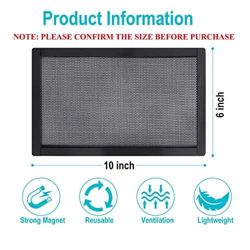 Semola Magnetic Floor Register Vent Covers 6x10 Inch | Mesh Air Vent Filter with Magnetic PVC Frame thumbnail 2