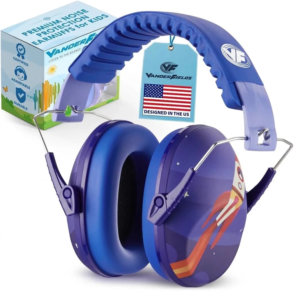 Vanderfields Kids Noise Canceling Headphones - Red Nomad - 240g (8.5 oz) — Rocket