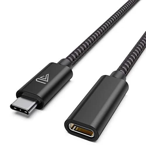 Faracent USB C Extension Cable 1m (3.3ft) 20Gbps 240W 4K@60Hz USB 3.2 — Black / 1ft*1