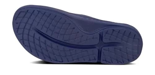 OOFOS Unisex OOahh Sport Recovery Slide Sandals Navy Blue 25cm (9.8in) | Post-Run Comfort thumbnail 8