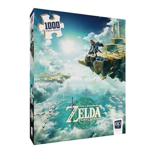 USAOPOLY The Legend of Zelda Tears of The Kingdom 1000 Piece Jigsaw Puzzle | Link from Zelda, Collectible, 19" x 27" thumbnail 1