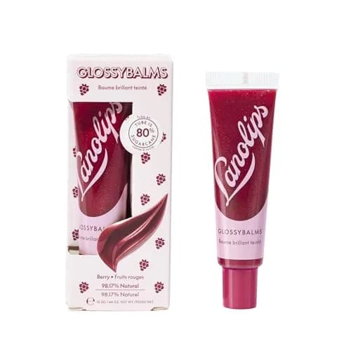 Lanolips Glossybalm Berry 12.5g | Ultra Hydrating Tinted Lip Gloss for Dry, Chapped Lips thumbnail 1