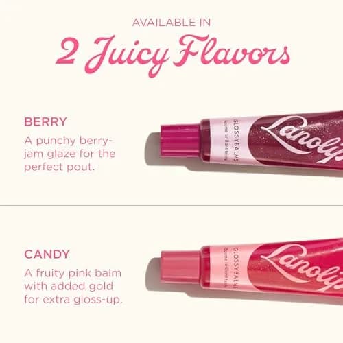 Lanolips Glossybalm Berry 12.5g | Ultra Hydrating Tinted Lip Gloss for Dry, Chapped Lips thumbnail 6