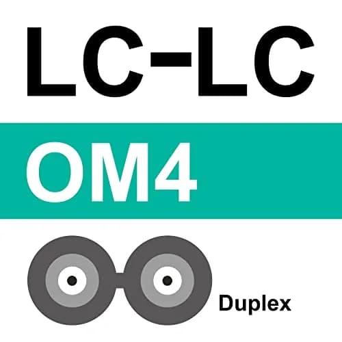 10Gtek OM4-LC-LC-D Fiber Patch Cable 3m | 10Gbps Multimode Aqua LSZH Cable thumbnail 5