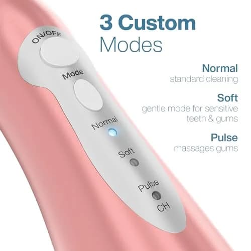 AquaSonic Water Flosser Cordless Rechargeable Oral Irrigator with 5 Jet Tips & Travel Bag | Waterproof Deep Cleaning for Teeth & Gums thumbnail 6