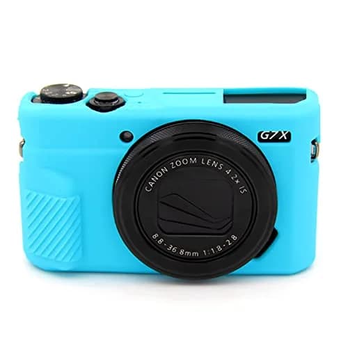 Easy Hood Blue Silicone Camera Case for Canon PowerShot G7X Mark II | Protective Cover thumbnail 1