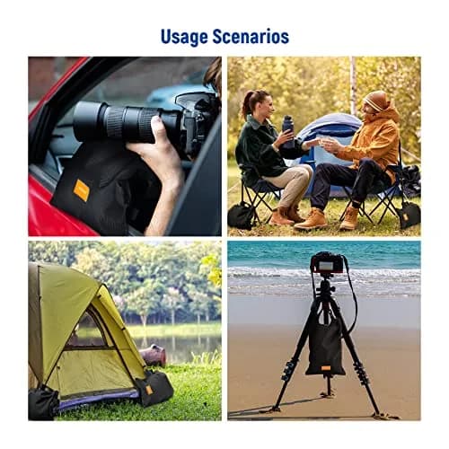 NEEWER Sandbag for Photography 15.5"x9.4" Foldable Handheld Storage Bag with Shoulder Strap Heavy Duty Polyester Support & Stabilizer thumbnail 6