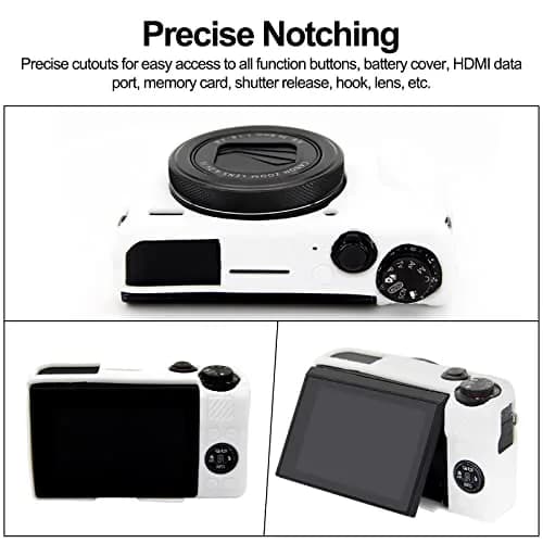 Easy Hood White Silicone Camera Case for Canon Powershot G7X Mark II | Protective Cover thumbnail 5