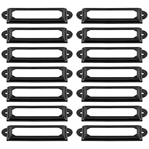 suiwotin Metal Label Holder, 60mm x 17mm | Rustproof, Corrosion Resistant, File Drawer Label Frames thumbnail 1