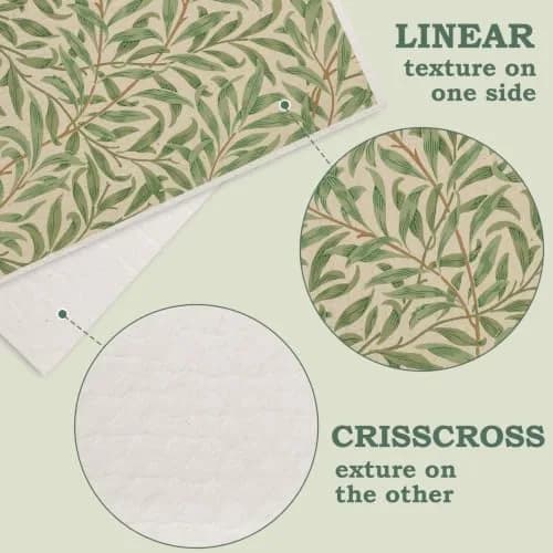 Whaline Vintage Floral Swedish Kitchen Dishcloth, 6 Pcs | Absorbent Cotton, Retro Design for Daily Use thumbnail 3