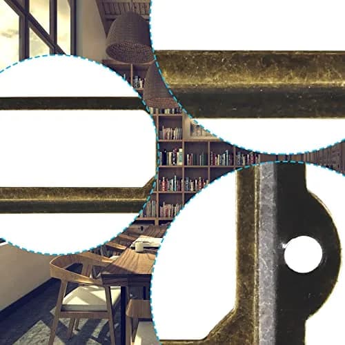 suiwotin Metal Label Holder, 70mm x 33mm | Rustproof, Bronze Finish for Office & School Supplies thumbnail 4