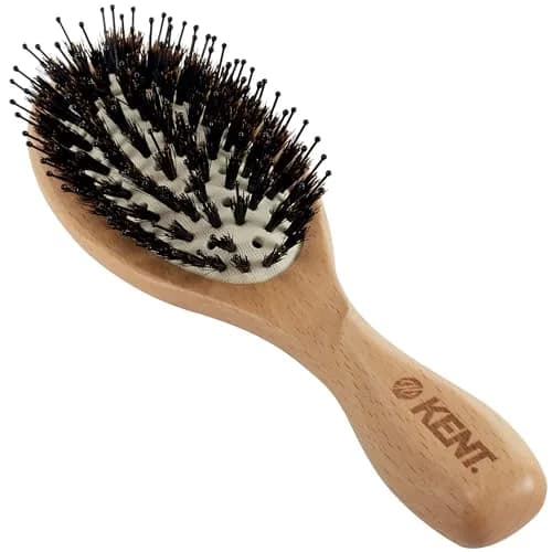 Kent LPF1 Pure Flow Oval Cushion Vented Hair Brush with Boar Bristle & Nylon Bristle, 21.9cm (8.62in) | Blowdry Detangle Volume Curls thumbnail 1