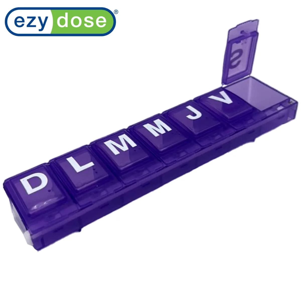 EZY DOSE Weekly (7-Day) Pill Organizer, Large Medicine Case, 4 Compartments | BPA-Free, Portable, Color May Vary - view 5