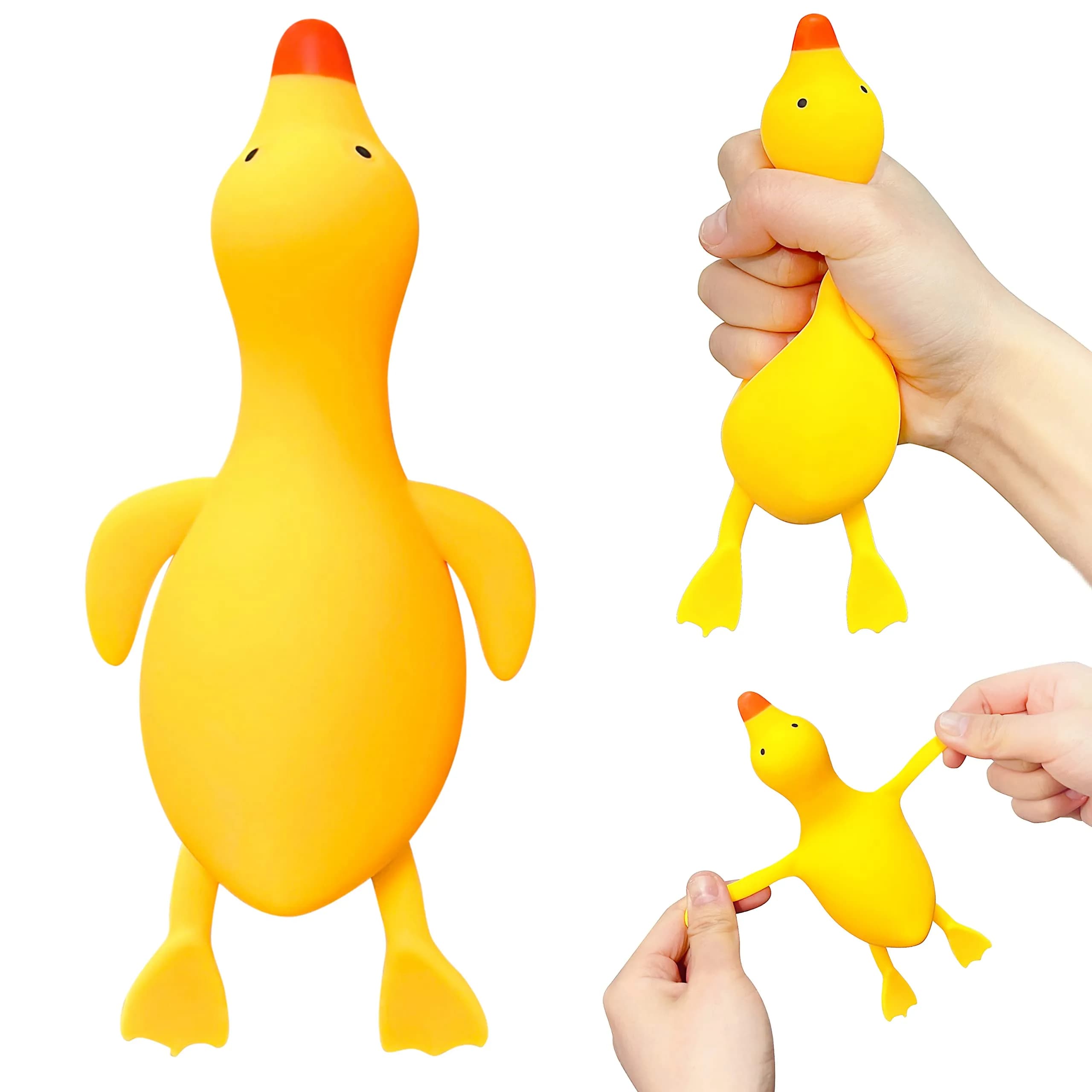 Kawaite Duck Dough Ball Miniature Animal Figurines 1 Pack | Stress Relief Squishy Toy for Adults - main product image