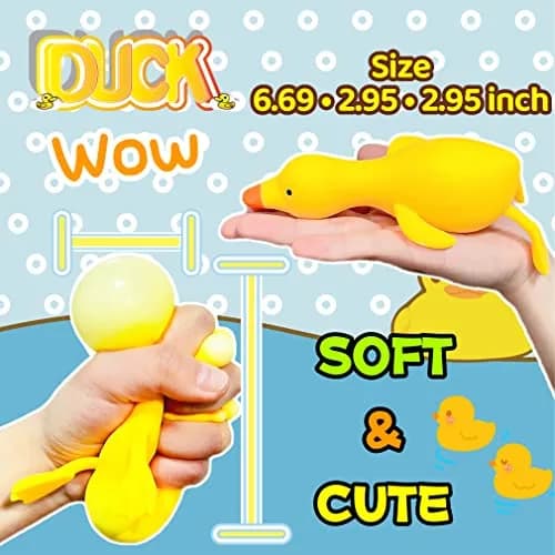 Kawaite Duck Dough Ball Miniature Animal Figurines 1 Pack | Stress Relief Squishy Toy for Adults thumbnail 4