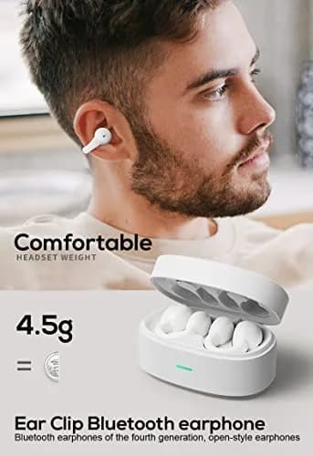 ZOUKAI Open Ear Clip Wireless Earbuds with Bluetooth 5.3 | Safe Listening for Travel & Sports thumbnail 4