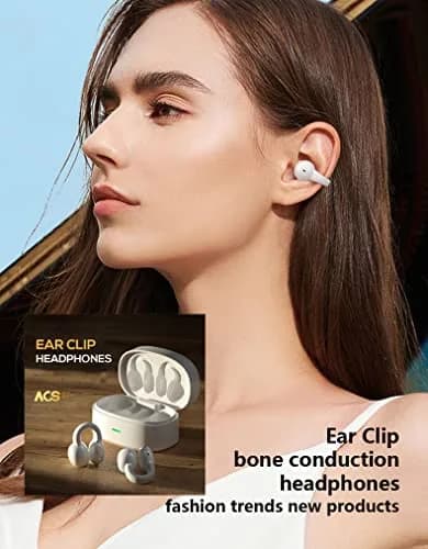 ZOUKAI Open Ear Clip Wireless Earbuds with Bluetooth 5.3 | Safe Listening for Travel & Sports thumbnail 6