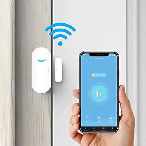 SENCKIT Smart Door/Window Sensor 4-Pack | WiFi Alarm, Wireless Alerts, Compatible with Alexa/Google Assistant thumbnail 3