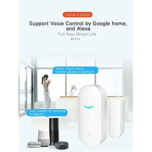 SENCKIT WiFi Door & Window Sensors 3-Pack | Home Security Alarm System with Alexa & Google Compatibility thumbnail 3