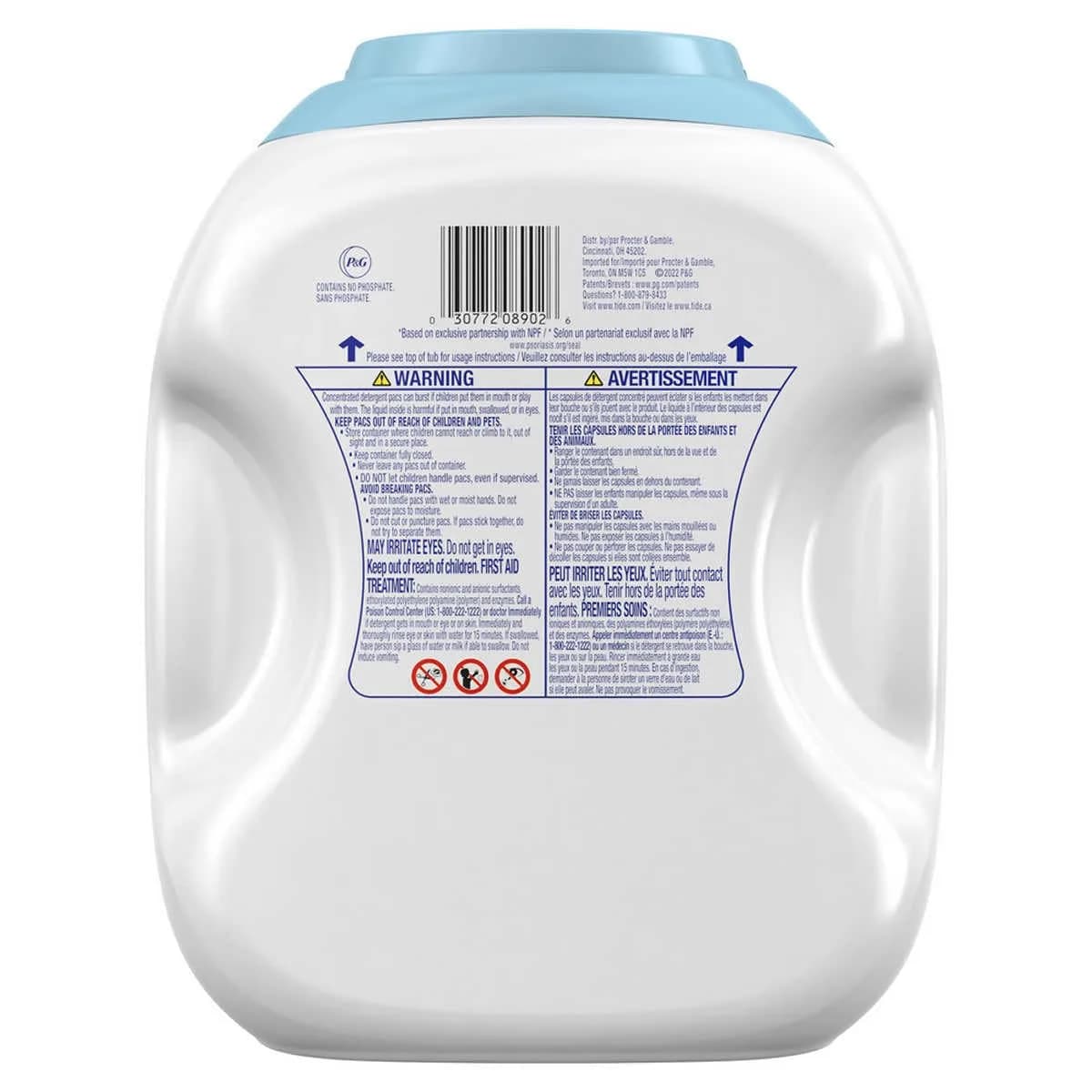 Tide Pods Free & Gentle Laundry Detergent Pacs, 152 Count | Hypoallergenic & Dye-Free Formula - view 3