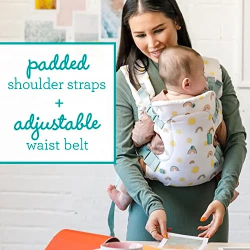 Infantino Flip 4-in-1 Baby Carrier Convertible Ergonomic, Rainbow | Adjustable, 8-32 lbs, 4 Carry Modes thumbnail 6