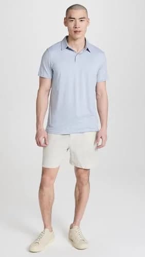 Onia-Air Linen Pull-On Short 6" in Stone | Mid Rise, Stretch Waist, Solid thumbnail 5