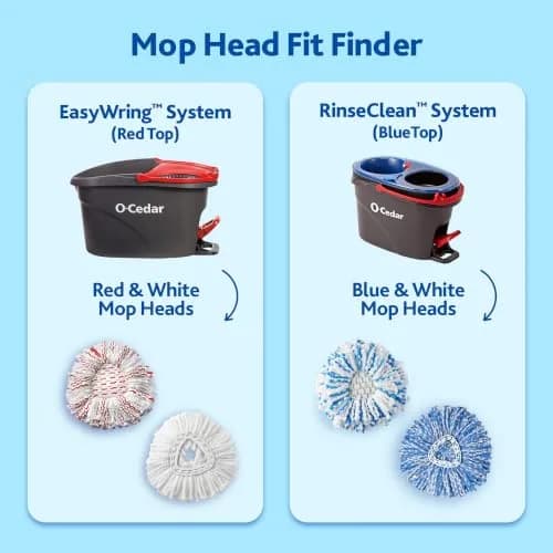 O-Cedar EasyWring Deep Clean Refill (1-Pack, White) | 40% More Cleaning Power | Microfiber Mop Refill for Spin Mop Systems thumbnail 2