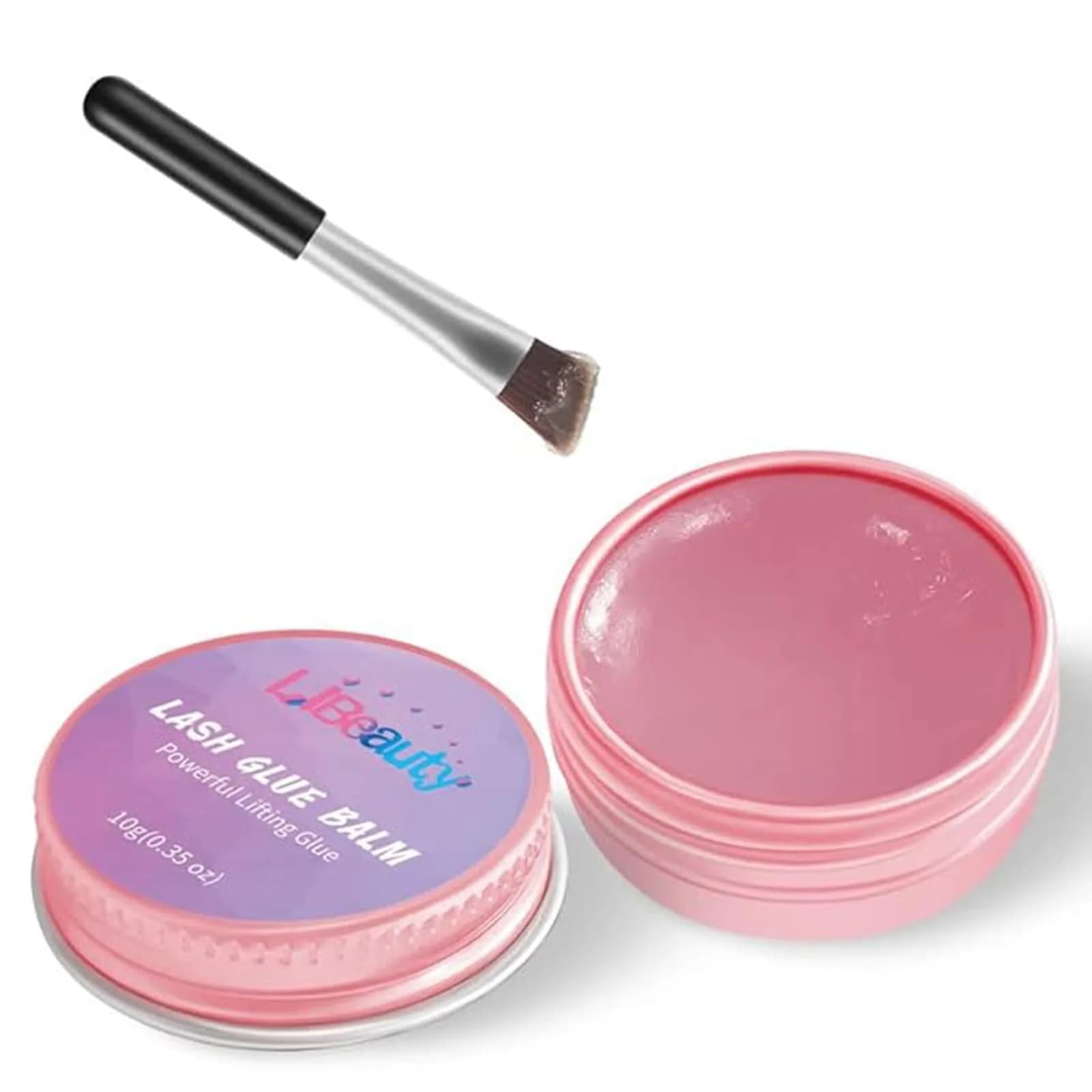 Libeauty Lash Lift Glue Balm Pink Rose 10g (0.35 oz) | Easy Adjustment & Strong Hold for Lashes & Brows