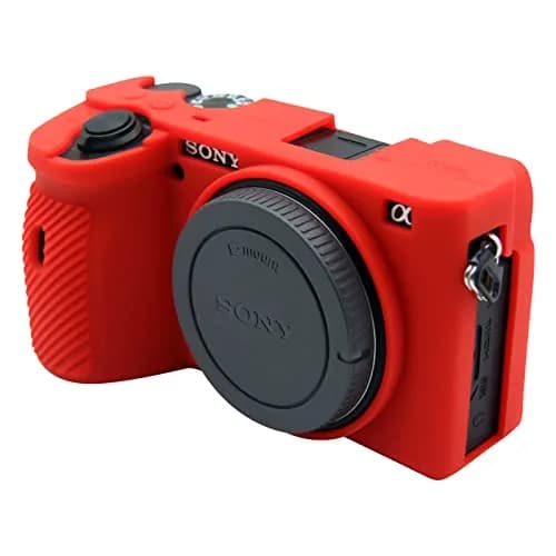 Easy Hood Red Silicone Camera Case for Sony A6600 Alpha 6600 ILCE-6600 Camera | Slim Fit, Lightweight, Protective Cover thumbnail 1