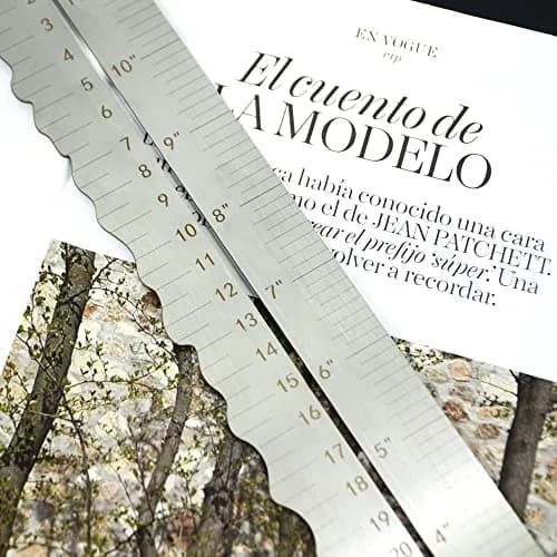 UPTTHOW Metal Irregular Edges Ruler for Paper Tearing | 12" Measuring Tool for Drawing & DIY thumbnail 5