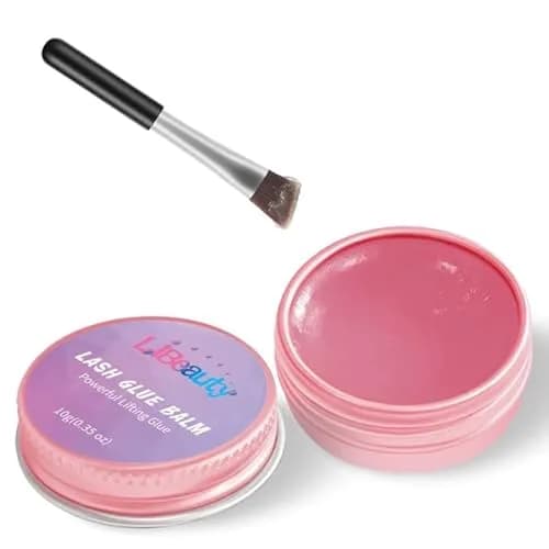 Libeauty Lash Lift Glue Balm 10g (0.35 oz) | Pink Peach Adhesive Wax for Flawless Lash Perms — Pink Peach