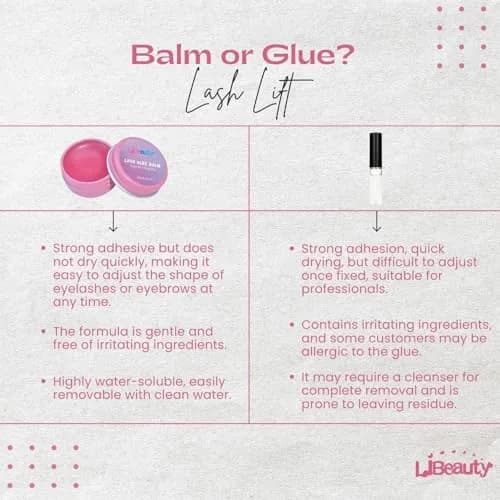 Libeauty Lash Lift Glue Balm 10g (0.35 oz) | Pink Peach Adhesive Wax for Flawless Lash Perms thumbnail 2
