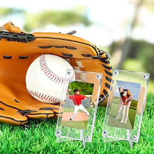 Jetec Baseball Card Holder with Acrylic Display Stands (30 Pcs) | Clear, Protective, Compact thumbnail 5
