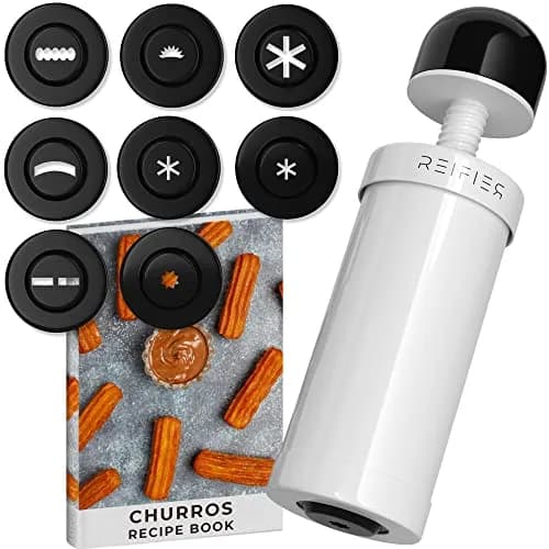 Reifier Churrera Churro Maker Machine - 8 Discs | Easy to Use & Dishwasher Safe thumbnail 1