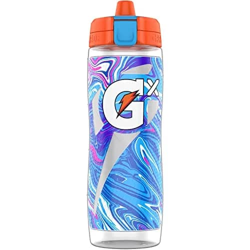 Gatorade Gx 30 Oz (850ml) Squeeze Bottle with Flip Cap & High-Flow Valve | Customizable Hydration for Athletes thumbnail 1