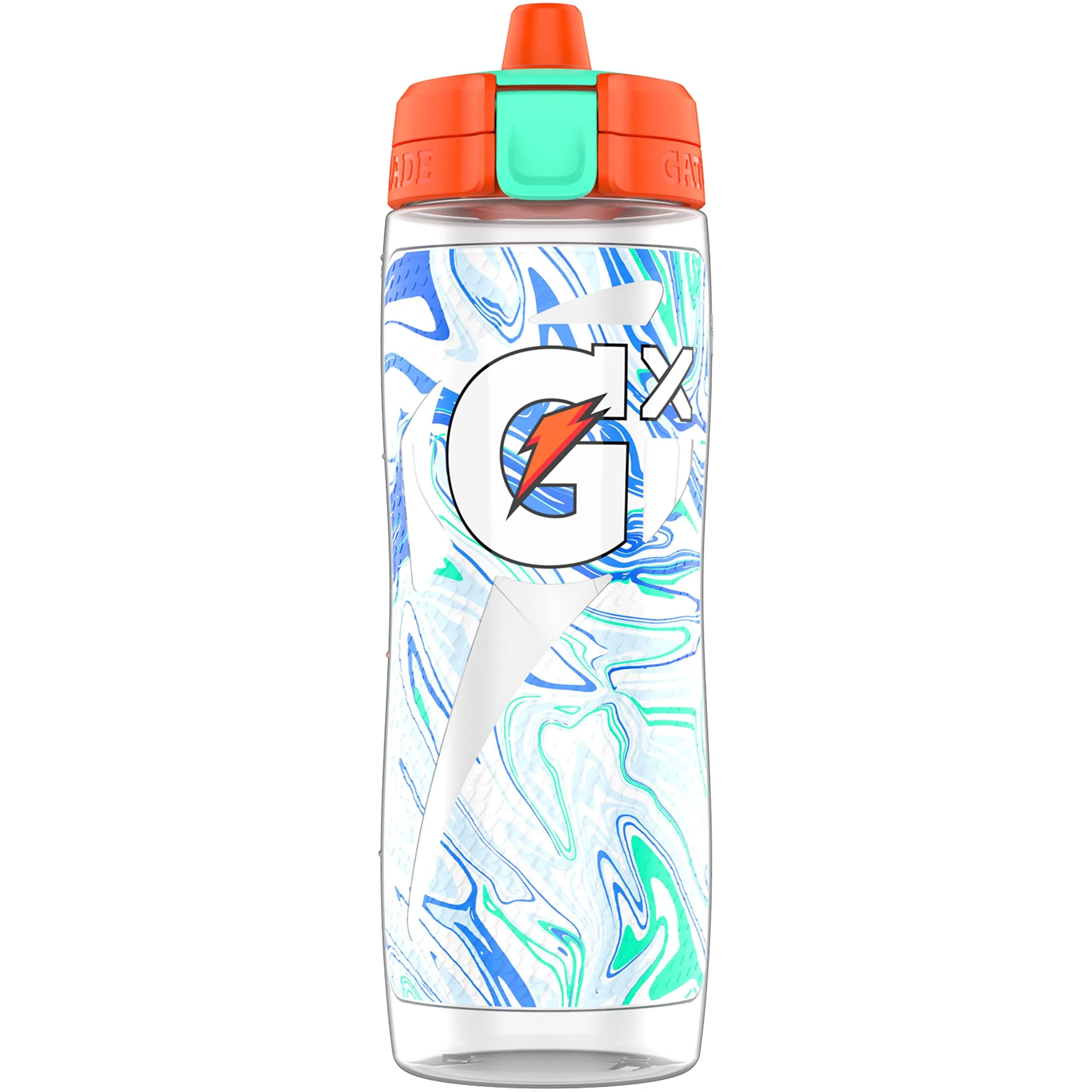 Gatorade Gx 30 Oz (887ml) Squeeze Bottle | Customizable Hydration System — Bottle - Marble White